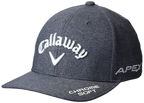 Callaway Golf 2022 Tour Authentic Performance Pro Hat, Adjustable Size, Heather Gray/White Color