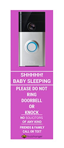 Ring Doorbell Hanger - Baby Sleeping