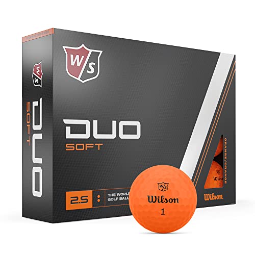 WILSON Staff Duo Soft Golf Balls - 12 Pack, Orange