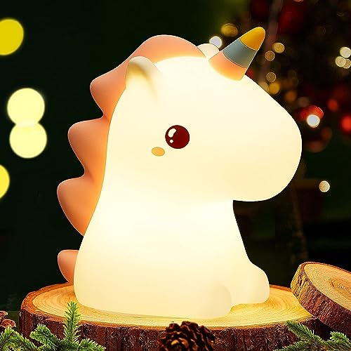 Unicorn Night Light Night Light Unicorn pat Light Girlfriends Desktop Ornaments for Girls Night Light Creative Night Light (Rechargeable Pat Pat Model)