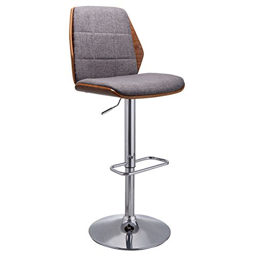 COSTWAY Swivel Bentwood Bar Stool Counter Height Modern Barstools Bistro Pub Chair