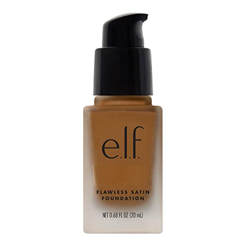 e.l.f. Flawless Finish Foundation, Lightweight & Medium Coverage, Semi-Matte Finish, Cinnamon, 0.68 Fl Oz (20mL)