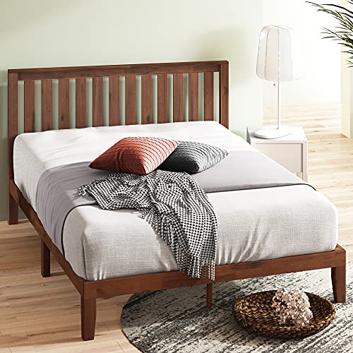 ZINUS Vivek Wood Platform Bed Frame with Headboard / Wood Slat Support / No Box Spring Needed / Easy Assembly, Full