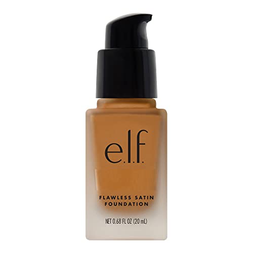 e.l.f. Flawless Finish Foundation, Lightweight & Medium Coverage, Semi-Matte Finish, Latte, 0.68 Fl Oz (20mL)