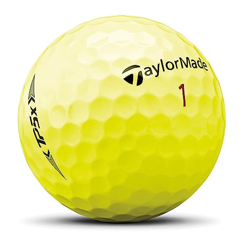 TaylorMade Unisex's TP5X Yellow Golf Balls, One Size