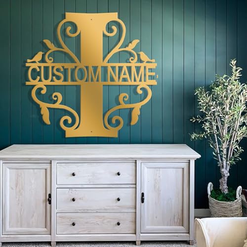 Custom Metal Signs Metal Name Sign Metal Wall Art Split Letter Monogram Wall Decor Metal Wall Art Last Name Sign Family Name Sign Personalized Wedding Gift Fire Pit Sign Outdoor Decor Cabin Sign - I