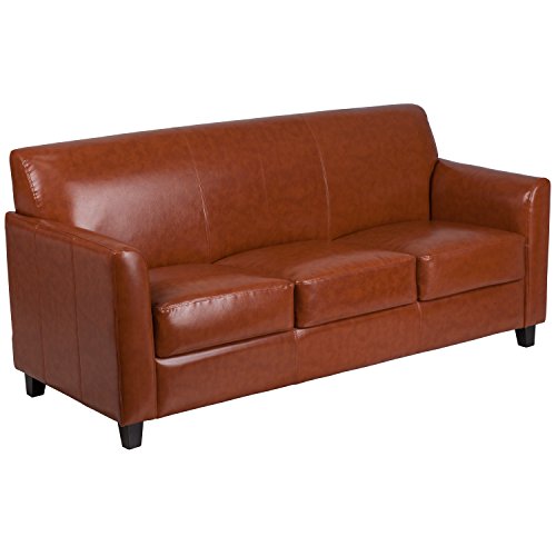 Flash Furniture HERCULES Diplomat Series Cognac LeatherSoft Sofa