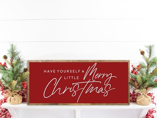 10x20 inches, Have yourself a Merry little Christmas | Christmas decor | Christmas room decor | Christmas wall decor | Farmhouse Christmas decor