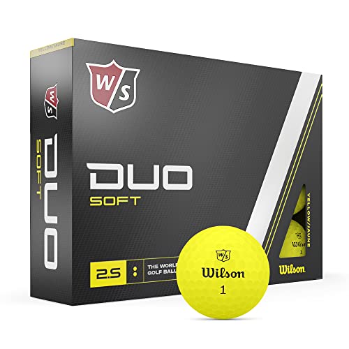 WILSON Staff Duo Soft Golf Balls - 12 Pack, Yellow