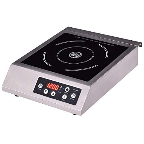 Costway Single Burner, Portable Counter Commercial Electric Induction Cooktop Cooker Countertop (1)