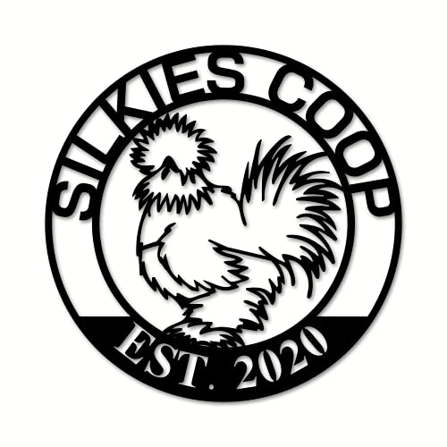 Silkie Chicken Coop Sign, Silkie Hen House Coop Sign, Silkie Chicken, Our Little Coop Sign Metal Sign, Silkie Metal Sign, Fluffy Butt Hut