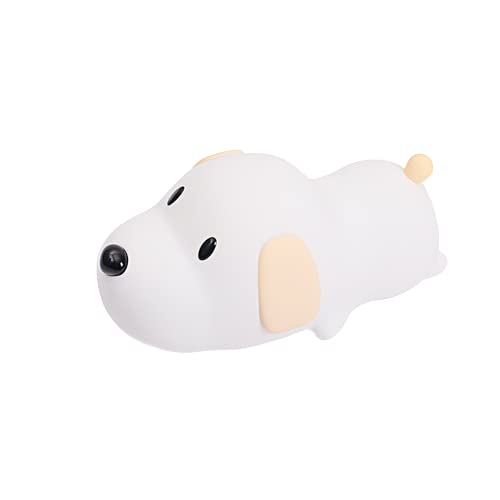 Puppy Night Light Cute pet Gift Toy for Boys and Girls dimmable Silicone Puppy Night Light for Baby Bedroom LED Bedside Nursery Light for Toddler Room Decoration Night Light to accompany Sleep