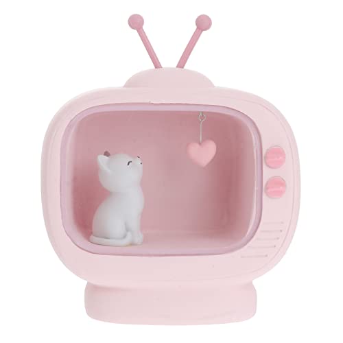 Cat Lamp Kitten Table Chidren Cartoon Gifts Heart Nursery Night Sitting Animal Room Decorative Lamp, Girls Decoration Childrens House Tv for Shape Women Babies Baby Children, Cartoon Kawaii