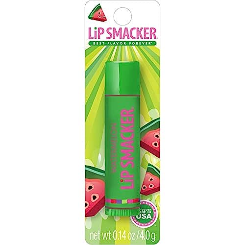 Lip Smacker Flavored Lip Balm, Watermelon Flavor, Clear, For Kids, Men, Women, Dry Kids