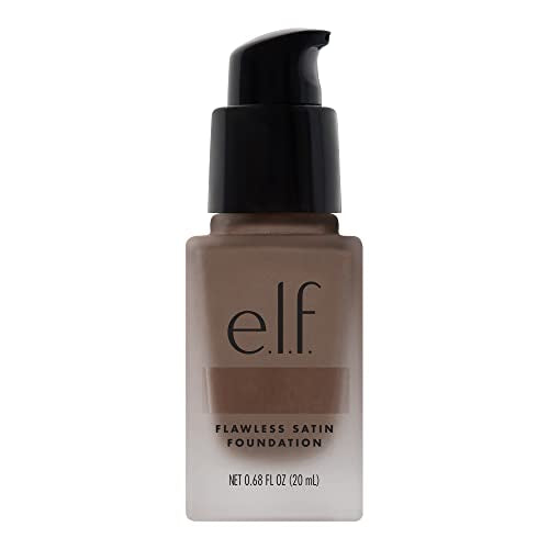 e.l.f. Flawless Finish Foundation, Lightweight & Medium Coverage, Semi-Matte Finish, Chestnut, 0.68 Fl Oz (20mL)