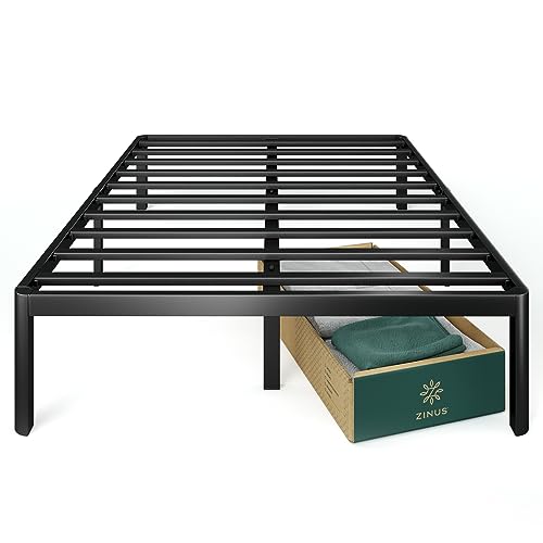 ZINUS Van 16 Inch Metal Platform Bed Frame / Steel Slat Support / No Box Spring Needed / Easy Assembly, King