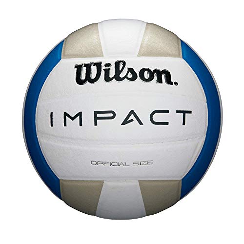 WILSON Impact Indoor Volleyball - Blue/Silver/White