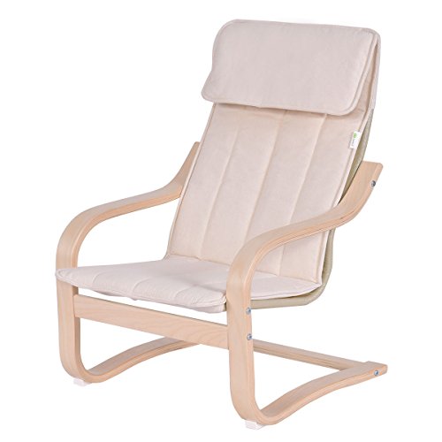 COSTWAY Kids Armchair Children Leisure Lounge Wood Home Furniture Kiddie (White)