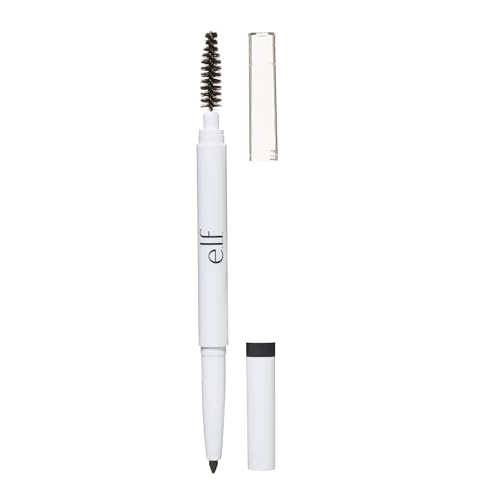 e.l.f. Instant Lift Brow Pencil, Dual-Sided, Precise, Fine Tip, Shapes, Defines, Fills Brows, Contours, Combs, Tames, 0.006 Oz, Deep Brown, 1 Count