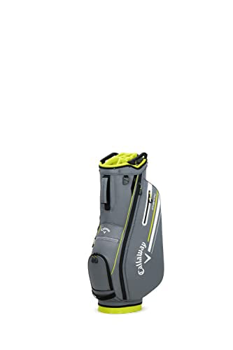 Callaway Golf CHEV 14 Cart Bag (Charcoal/Flow Yellow)