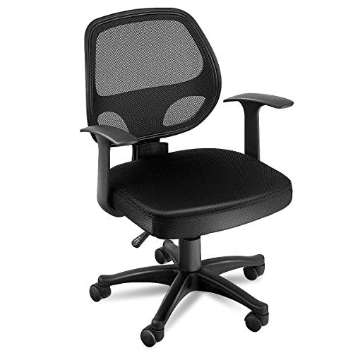 COSTWAY Adjustable Ergonomic Mesh Swivel Computer Office Desk Durable Mid-Back Task Chair