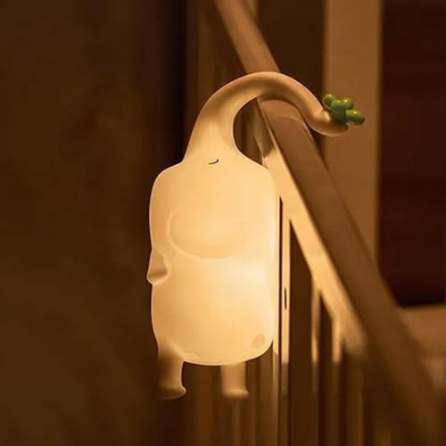 Cute Silicone Night Light,Elephant Lamp Animal Night Light,Touch Control Dimmable Rechargeable Baby Night Lights,Squishy Night Light for Bedroom, Girls Kawaii Lamp