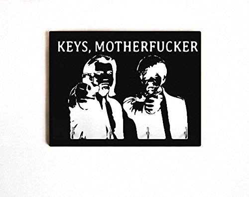 Black and white keys motherfucker, key holder,wall decor Key Holder