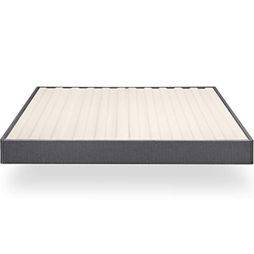 ZINUS Upholstered Metal and Wood Box Spring / 7.5 Inch Mattress Foundation / Easy Assembly / Fabric Paneled Design, Full