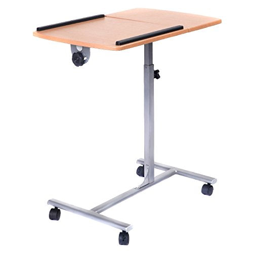 Adjustable Laptop Desk with Stand Holder and Wheels by Allgoodsdelight365