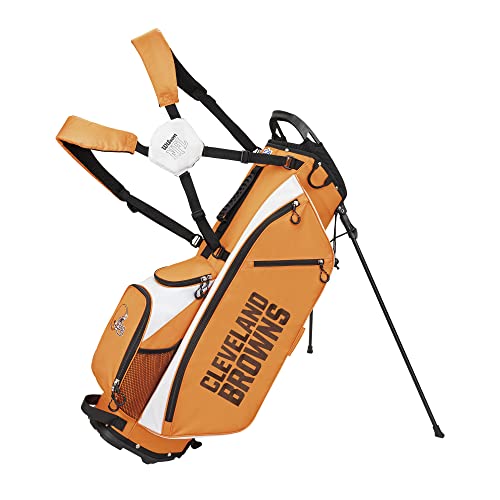 WILSON NFL Golf Bag - Cart, Cleveland Orange, 2020 Model