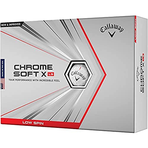 2021 Callaway Chrome Soft X LS Golf Balls (One Dozen) Yellow Triple Track