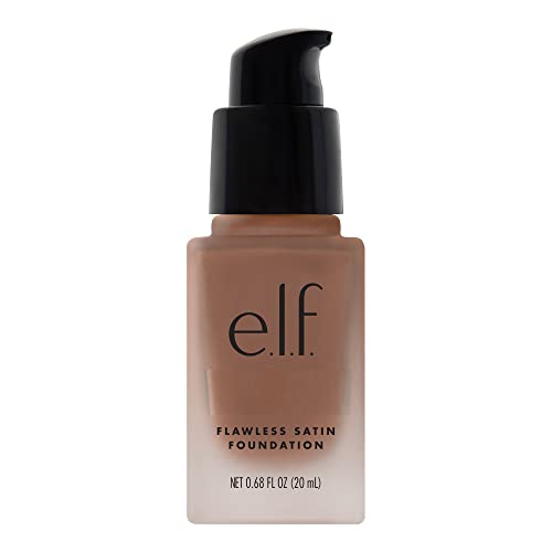 e.l.f. Flawless Finish Foundation, Lightweight & Medium Coverage, Semi-Matte Finish, Sienna, 0.68 Fl Oz (20mL)