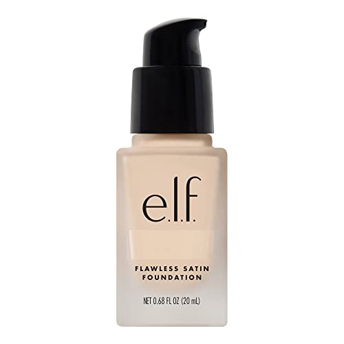 e.l.f. Flawless Finish Foundation, Lightweight & Medium Coverage, Semi-Matte Finish, Pearl, 0.68 Fl Oz (20mL)