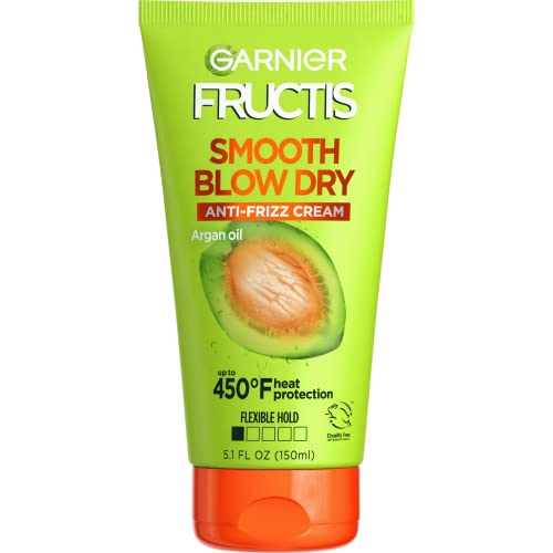 Garnier Fructis Style Smooth Blow Dry Anti-Frizz Cream, 5.1 fl. oz.