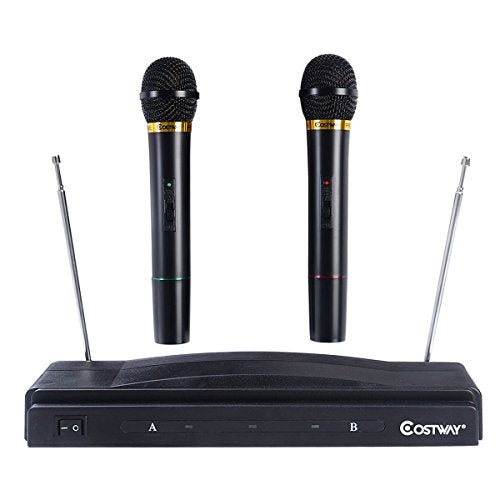 Costway CO-10101040131 Professional VHF/FM Handheld Wireless Microphone System