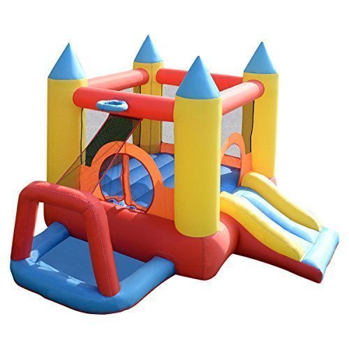 COSTWAY New Inflatable Mighty Bounce House Jumper Castle Moonwalk Without Blower