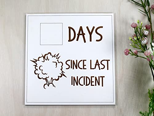 Funny Whiteboard Sign, Days Since Last Incident (Explosion)