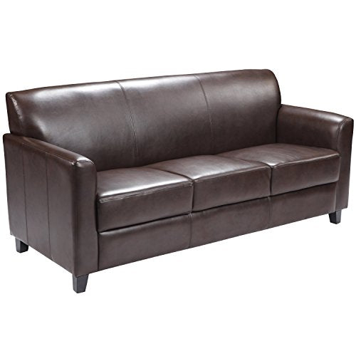 Flash Furniture HERCULES Diplomat Series Brown LeatherSoft Sofa