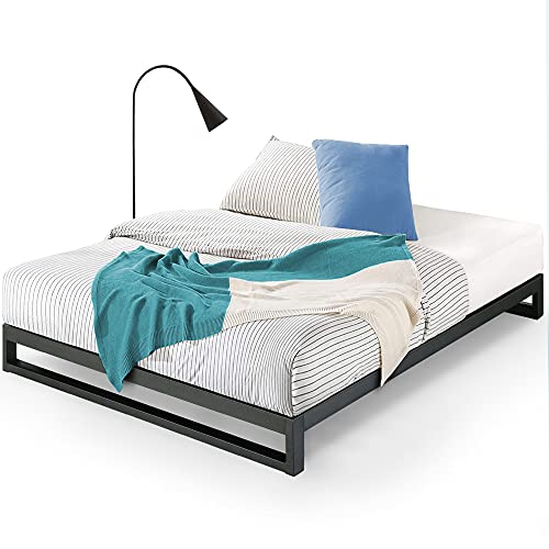 ZINUS Trisha Metal Platforma Bed Frame, Wood Slat Support, No Box Spring Needed, Easy Assembly, Queen