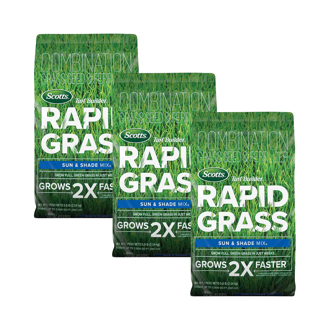 Scotts Turf Builder Rapid Grass Sun & Shade Mix, 5.6 Lbs. - Grows 2x Faster