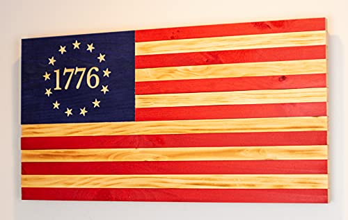 Wood American Flag (1776)