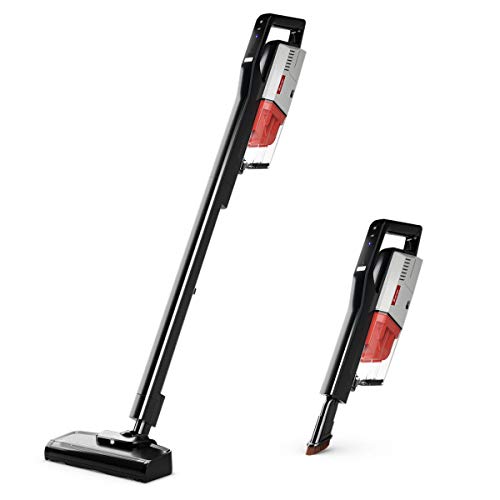 COSTWAY Cordless Rechargeable Vacuum Cleaner, 4 in 1 Lightweight Stick Vacuum with Rechargeable Lithium Ion Battery, 40Min Long-Lasting, 7KPa Powerful Suction, for Home Hard Floor, Carpet, Car, Pet