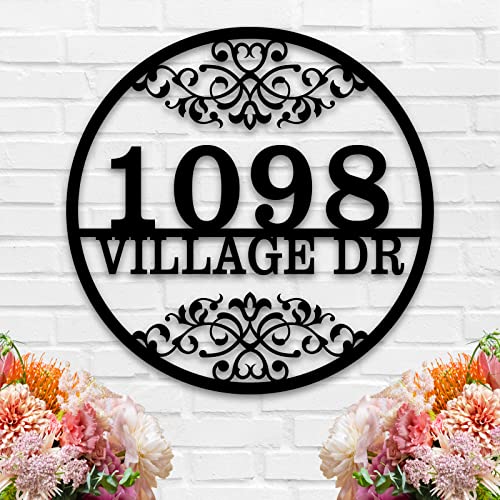 Custom House Number Sign Address Numbers For Houses Metal Address Sign House Number Sign Personalized Address Sign Address Plaques For House Numbers Outdoor Address Signs Housewarming Gift