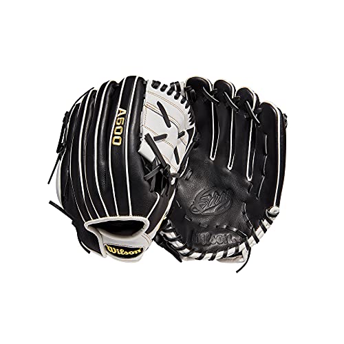 Wilson 2022 A500 Siren 12" Fastpitch Infield Glove - Right Hand Throw, Black/White/Yellow