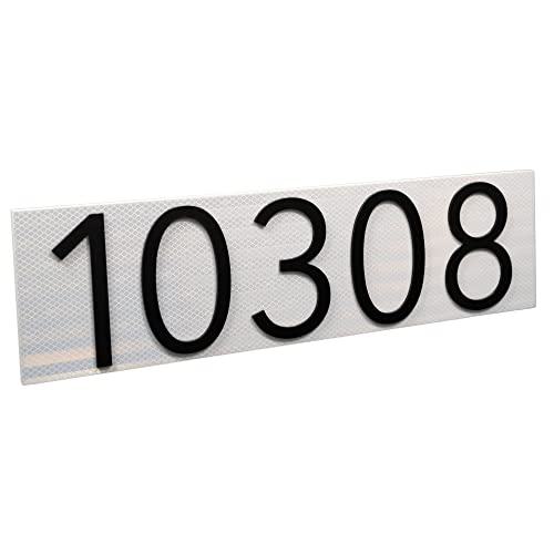 Reflective Horizontal 20" House Numbers house address numbers houses modern address sign Modern house numbers for outside plaque address signs for houses reflective address sign reflective numbers