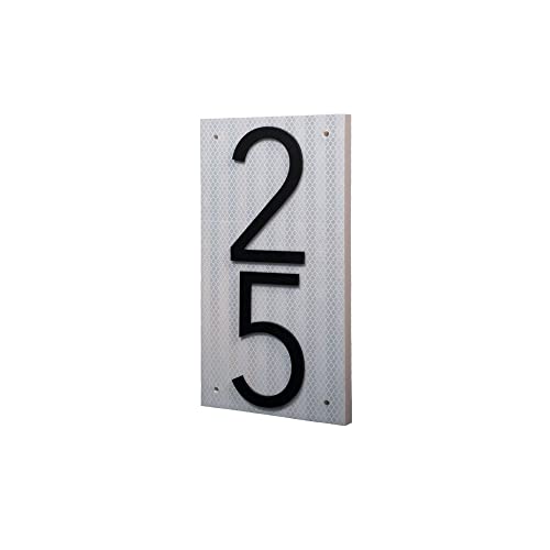 Reflective Vertical 10" House Numbers house address numbers houses modern address sign Modern house numbers for outside plaque address signs for houses reflective address sign reflective numbers