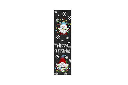 Twisted R Design Christmas Lights Gnomes Christmas Sign - Unique Vertical Christmas Decor Wooden Sign, 24" Hanging/Standing Farmhouse Christmas Decor, Directly Printed Cozy Christmas Decoration, 2ft