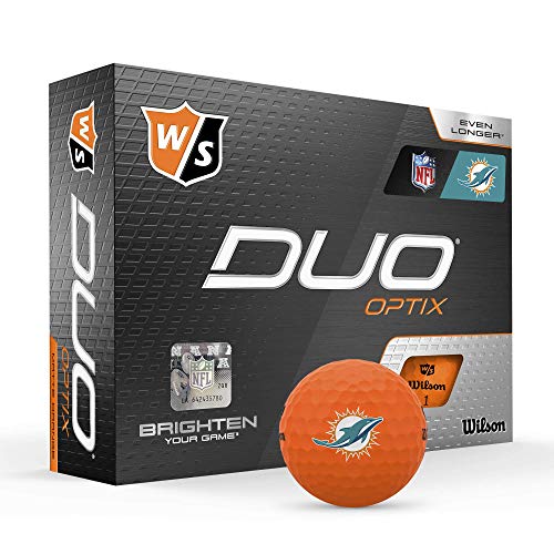 WILSON Duo Soft NFL Golf Balls (1 Dozen)-Miami,Orange