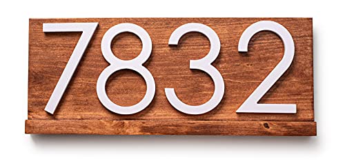 Delmar Modern Address Plaque for Outside, Address Sign, Address Numbers for your Yard, Waterproof, Customize for Addresses with 1 to 5 Numbers