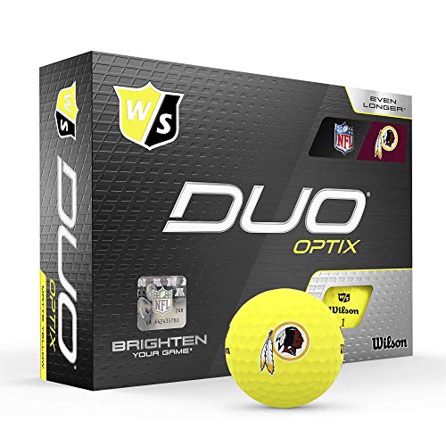 Wilson Duo Soft NFL Golf Balls (1 Dozen)-Washington,Yellow